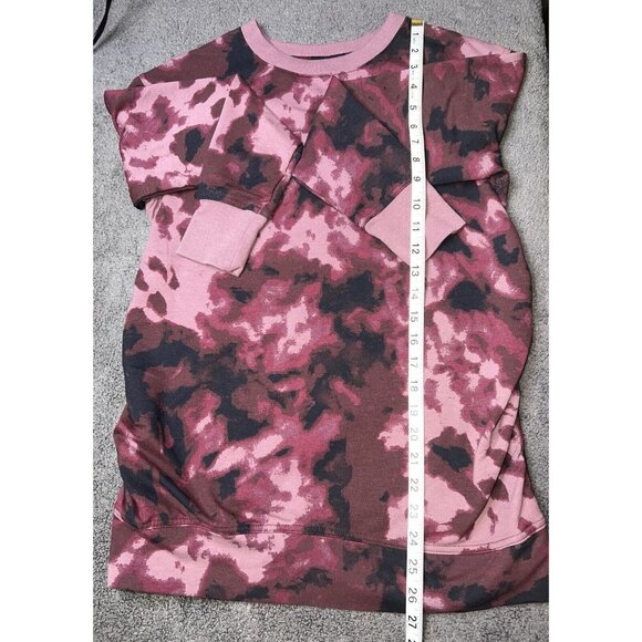 Isabel Maternity Pink & Black Camouflage Sweatshirt Top Size XS - Picture 2 of 3